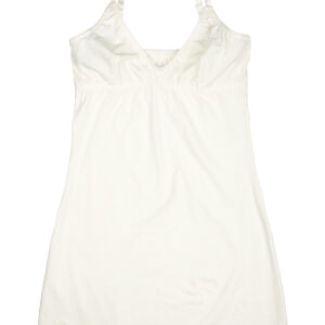 white cotton slip dress